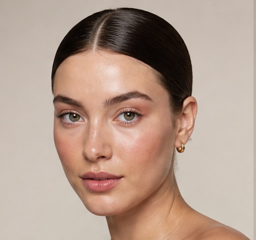 Sleek Middle Part