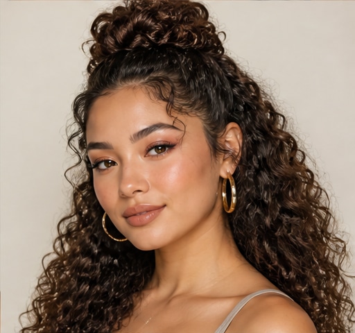 Half-Up Curls