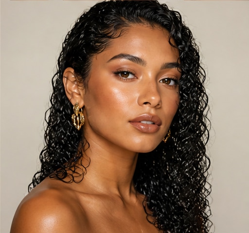 Wet-Look Curls