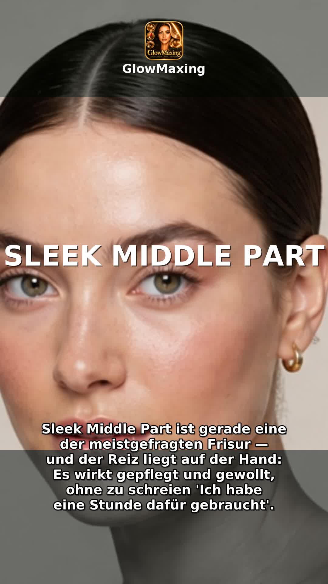 Sleek Middle Part