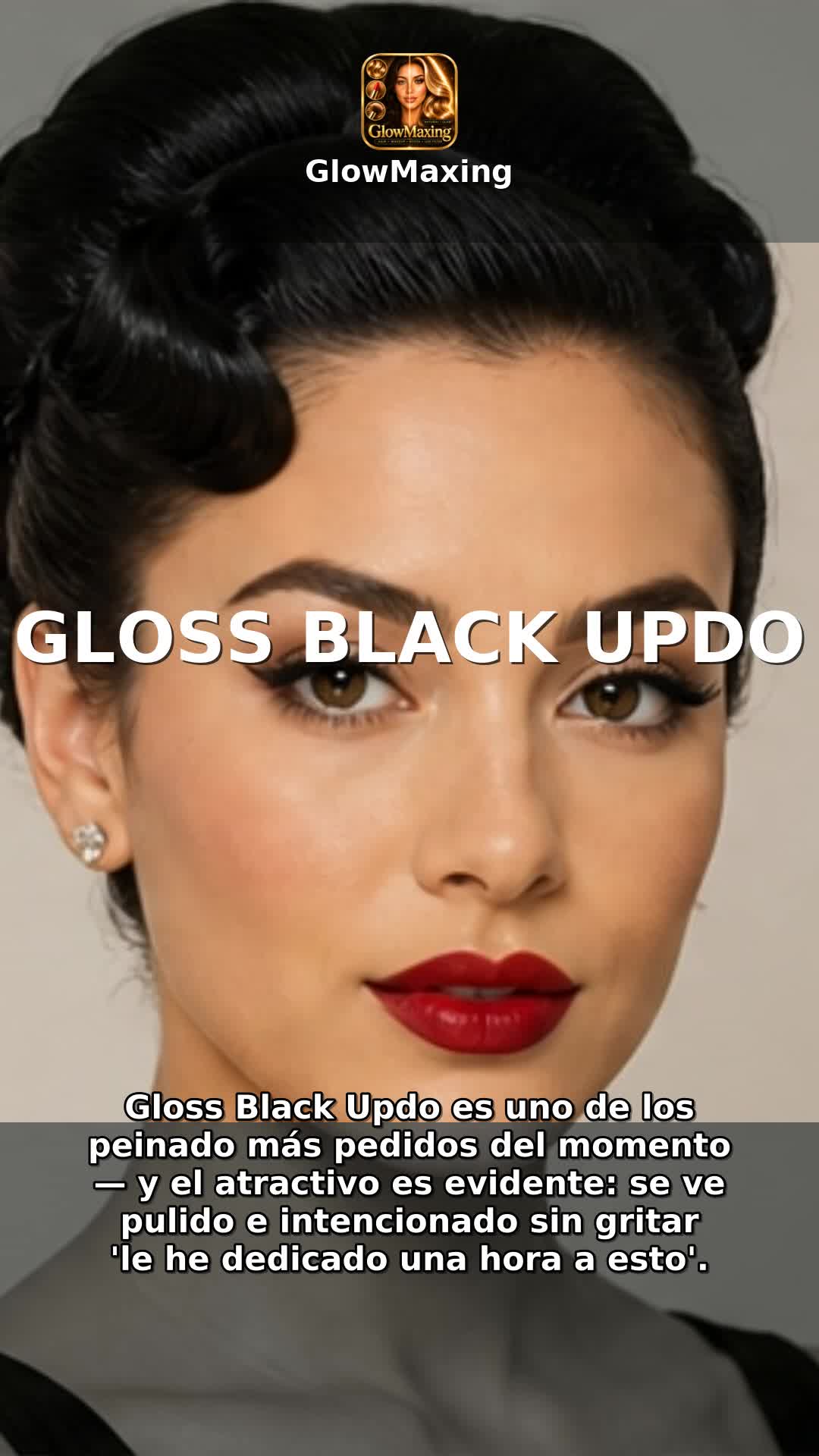 Gloss Black Updo