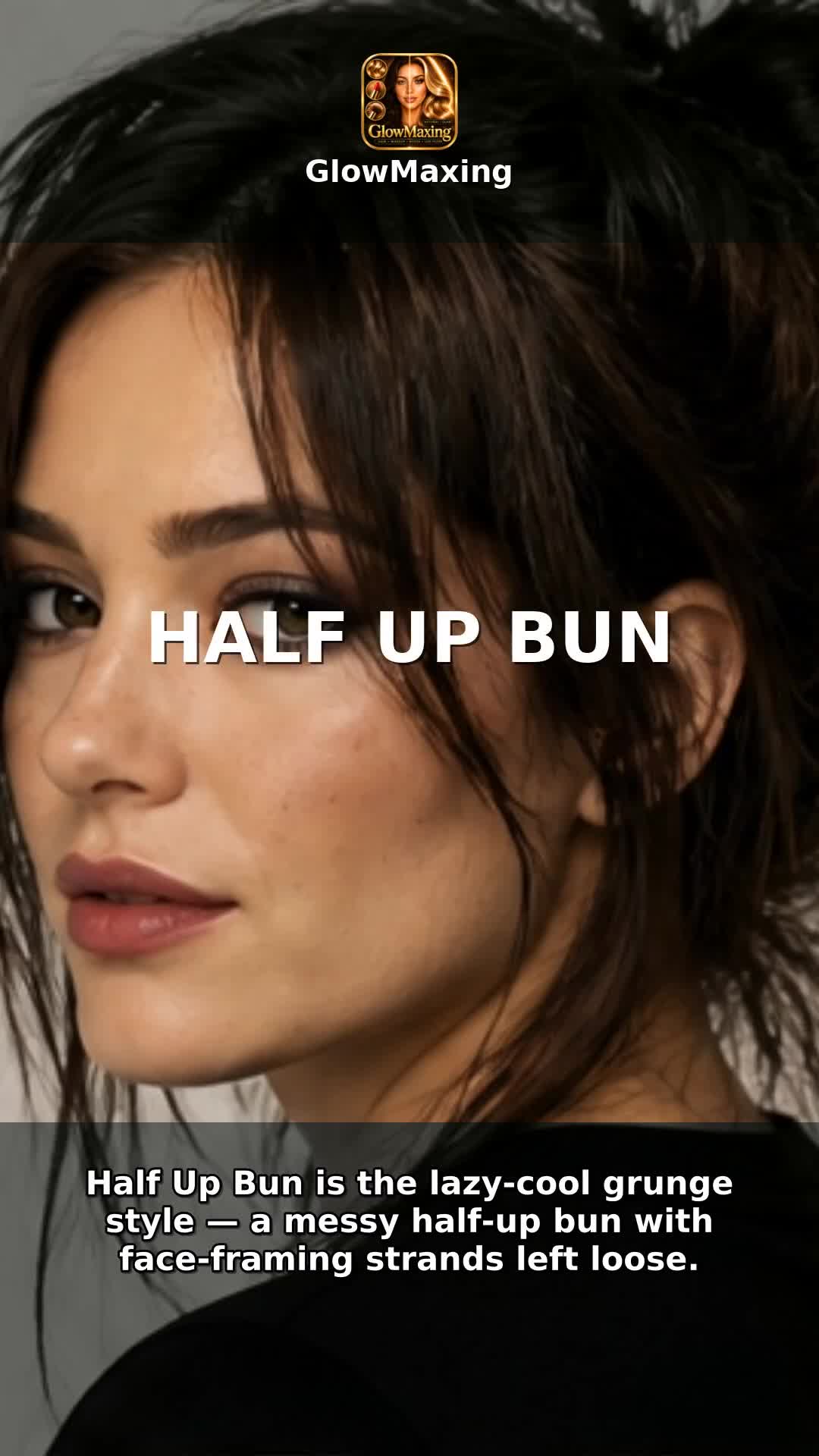 Half Up Bun